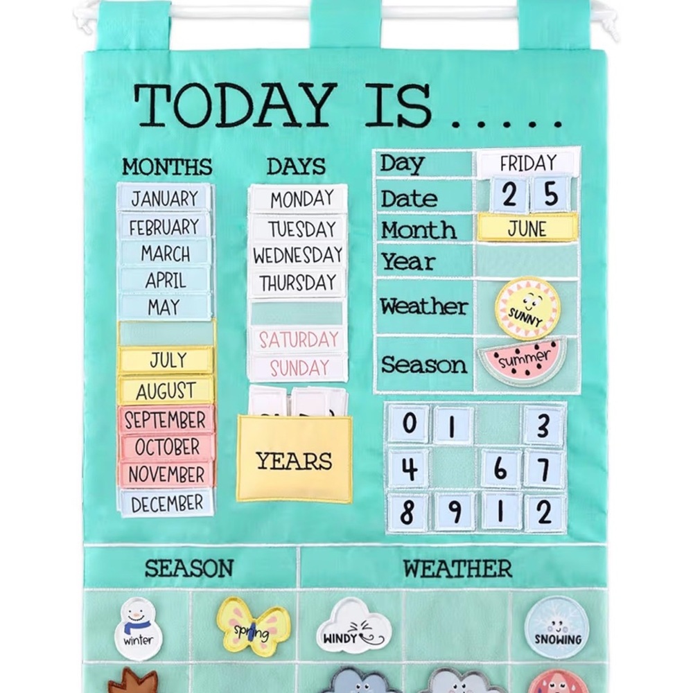 Colorful Educational Wall Calendar